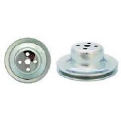 1965-66 CHROME ENGINE PULLEY - WP, 5-7/8"